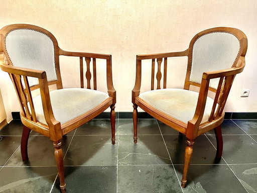 2x Fauteuils van Atelier De Coene