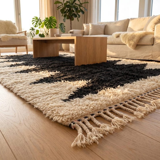 Azilal Handgefertigter Wollteppich 100/250 cm – Teppiche & Läufer, Wool (photo 3 of 7)