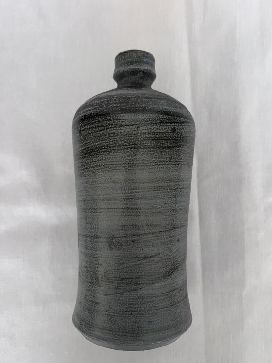 Image 1 of signed stoneware soliflore