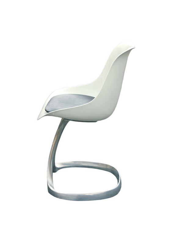 Image 1 of Set of 4 chairs by Michel Charron, organic design, 1970s