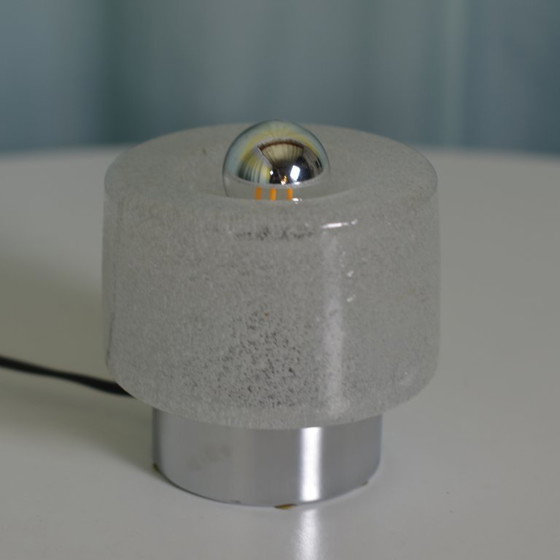 Image 1 of lampada da scrivania in vetro satinato