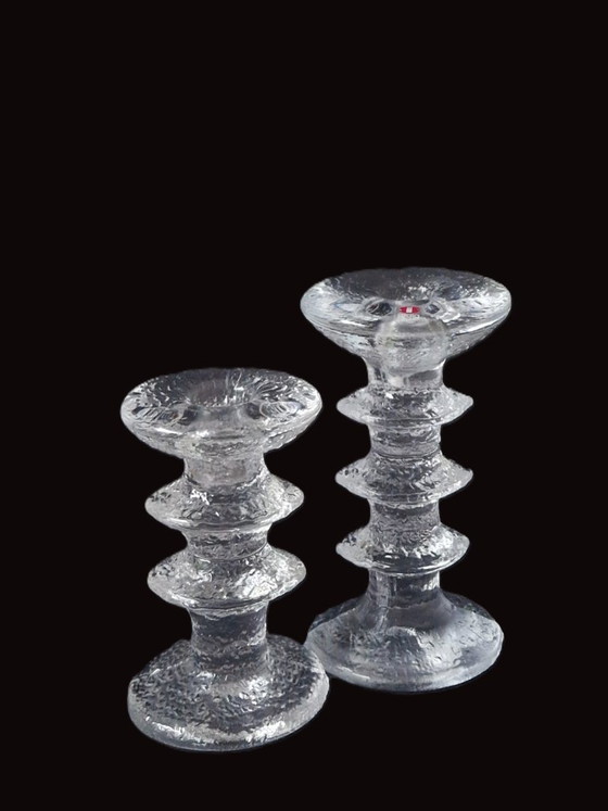 Iittala - 2 Portacandele Festivo di Timo Sarpaneva – Vetro (photo 3 of 6)