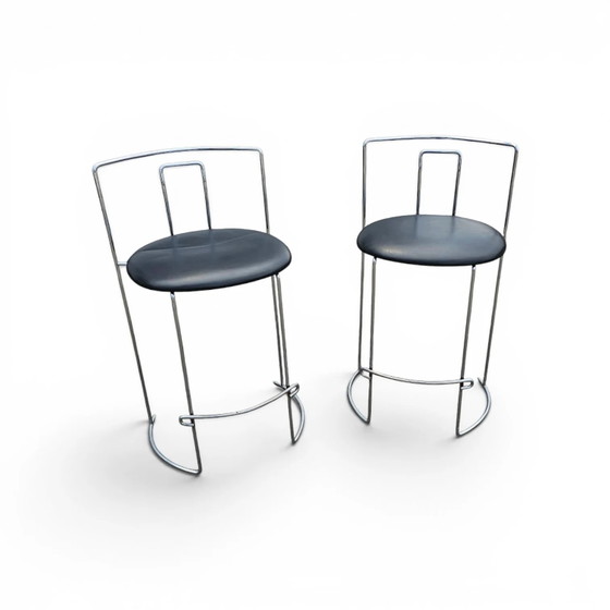 2 x Gaja stool by Kazuhide Takahama for Simon Gavina / black leather (photo 23 of 23)