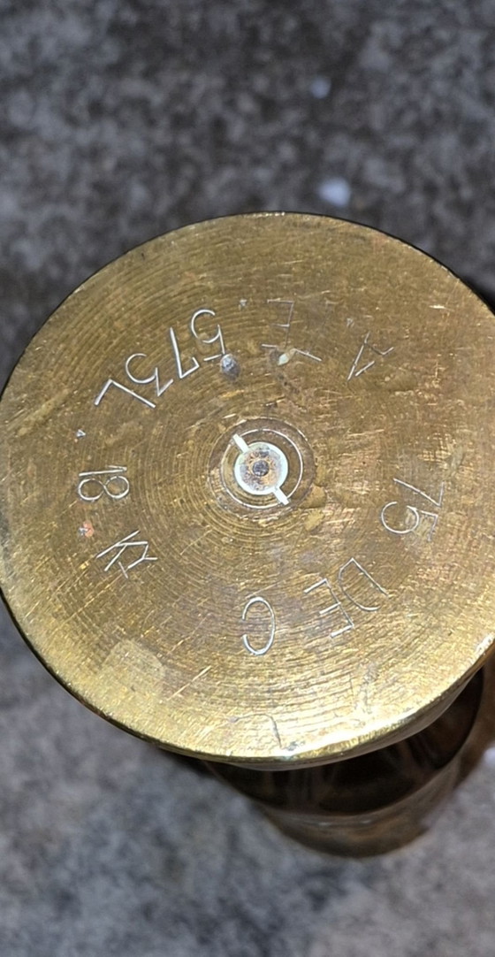 Pair of copper cannon shells from the First World War – Vases, Brass (photo 8 of 8)