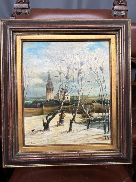 Painting, The towers have arrived – Paintings & Drawings, Wood (photo 5 of 12)