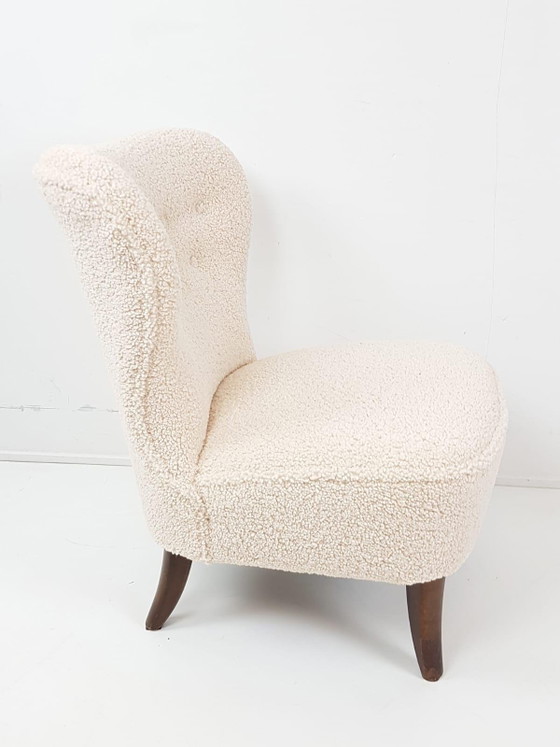 Fauteuil Artifort Vintage | Fauteuil Teddy Club nouvellement rembourré – Wood, Textile (photo 3 of 9)