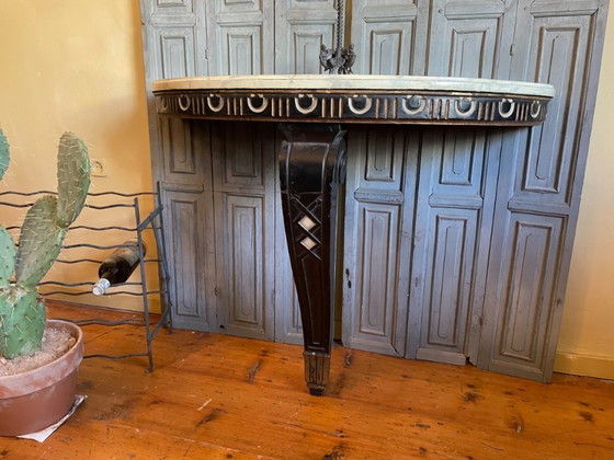 Image 1 of Table d'appoint Table console Table murale imposante 19ème siècle française