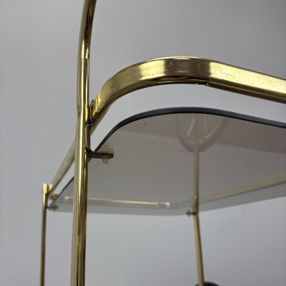 Image 1 of Carrello da portata in ottone di metà secolo, anni '70, Germania