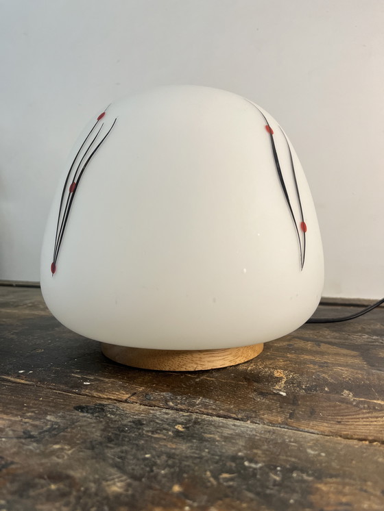 Image 1 of Vintage japandi mushroom tafel lamp
