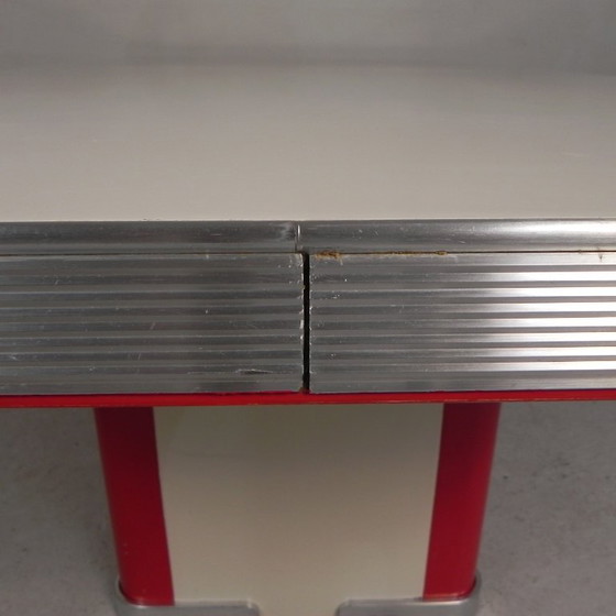 Ahrend Oda dining table, desk, with aluminum edge, 1950s – Plastic, Metal (photo 21 of 29)