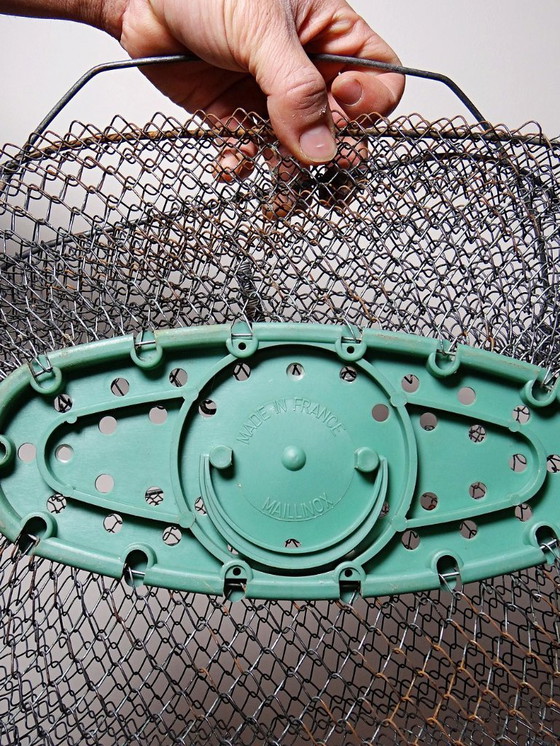 Image 1 of Nasse ou panier à poisson de pêcheur XL vintage Maillinox années 80-90