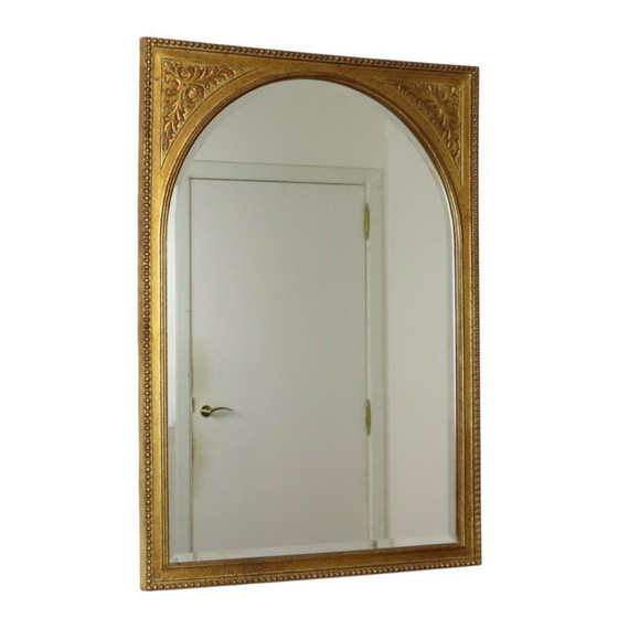 Image 1 of Vintage Gouden Deknudt Spiegel Facetgeslepen 78cm