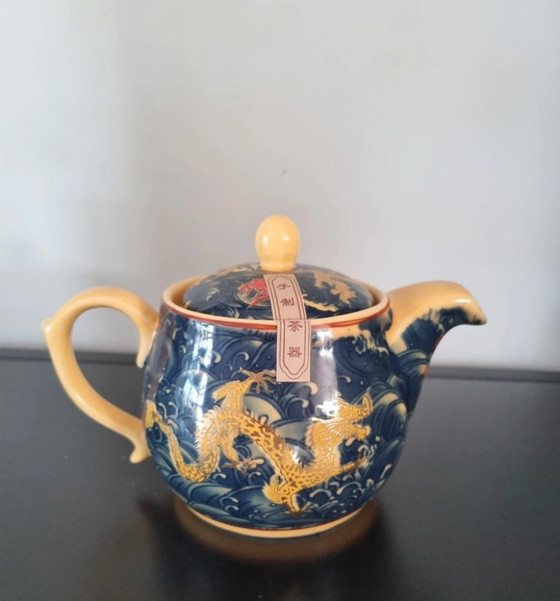 Belle vaisselle de thé en porcelaine chinoise – Chinoiserie (photo 2 of 8)