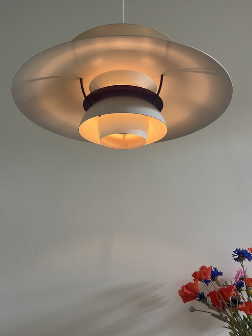 Vintage Louis Poulsen PH5 hanglamp - Poul Henningsen - set van 2 (kan apart worden verkocht)