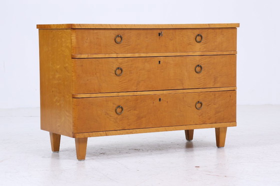 Image 1 of Vintage ladekast | Mid Century ladekast | houten opbergmeubel 60s 70s #05-24