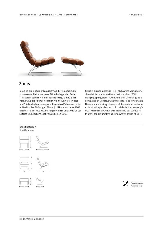 Image 1 of Cor Sinus con braccioli e poggiapiedi in Alcantara