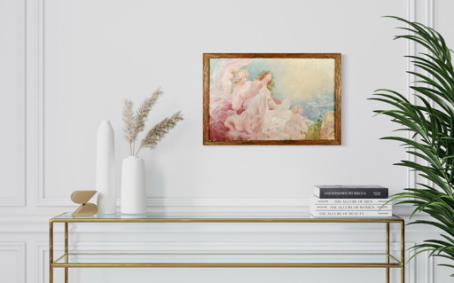 Privat Livemont magnifique peinture Art Nouveau de 1898