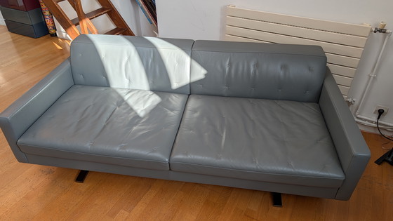 Image 1 of Canapé en cuir gris anthracite Poltrona Frau