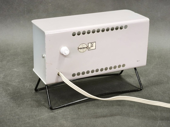 1970s Pokrok Žilina PS 11 Industrial Table Lamp, Czechoslovakia, Metal, Plastic, White (photo 5 of 10)