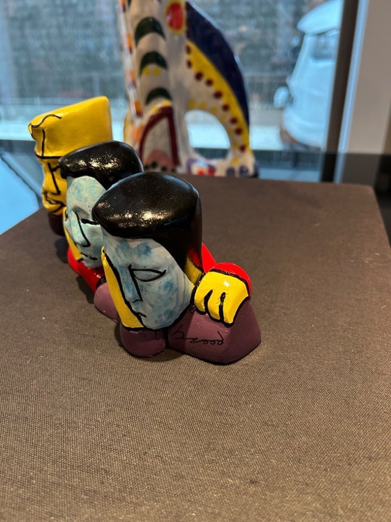 Image 1 of herman Brood (1946-2001) sculptuur Horen Zien en ZWijgen