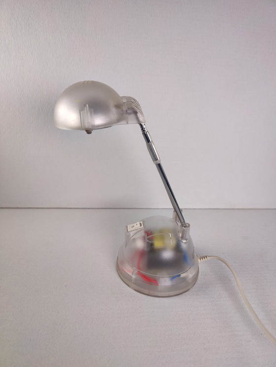 Image 1 of IKEA Espressivo jaren 1990 telescopische bureaulamp, transparant