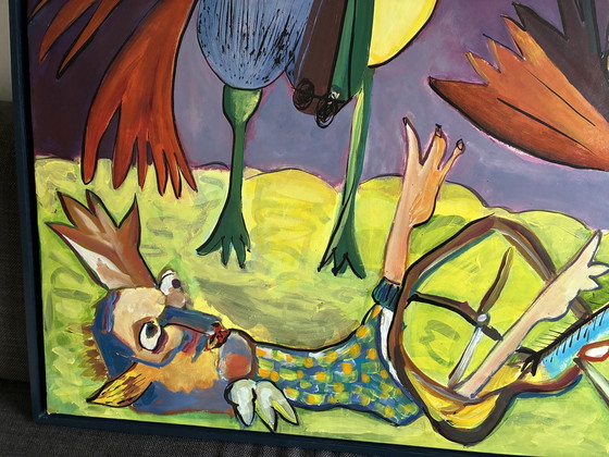 Image 1 of Acrílico sobre papel pintado Annelies van Biesbergen 147x105