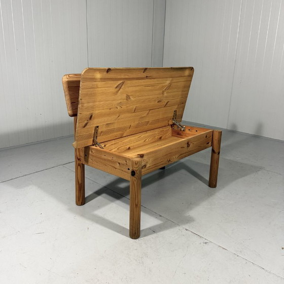 Image 1 of Korup Stolefabrik solid pine bench with storage Denmark