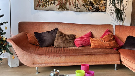 Moroso Newtone - Combinación de sofá cama con forma de lágrima extremadamente rara – Sofás esquineros, Textile (photo 3 of 7)