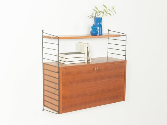 1950er Jahre Wandregal, Nils Strinning – Wall cabinet, Metal, Wood (photo 8 of 13)