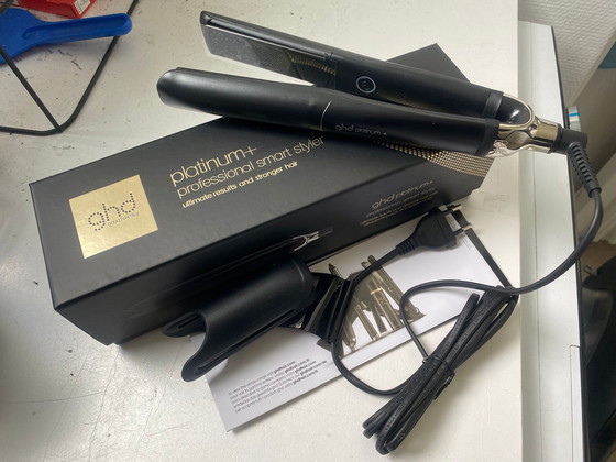 Image 1 of Authentic GHD Platinum+ Smart Styler Black Professional Hair Straightener