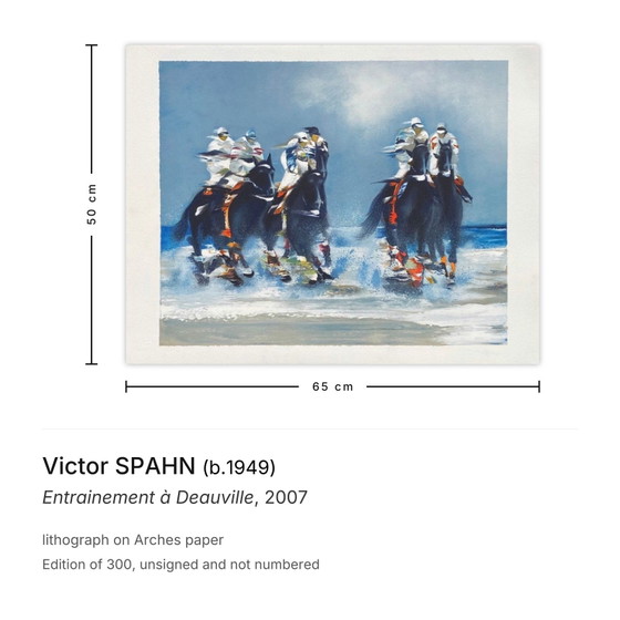 Image 1 of Victor SPAHN Entrainement à Deauville litho 2007
