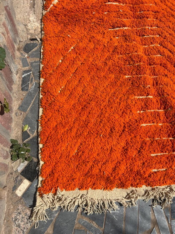 Image 1 of Handgeknüpfter Berberteppich in Orange, 200 cm x 300 cm