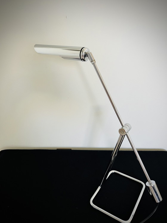Image 1 of Abo Randers - Minimalist Chrome pendulum Vintage Desklamp