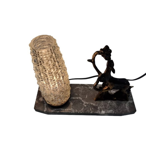 Image 1 of Lampada da tavolo di metà secolo con cervo