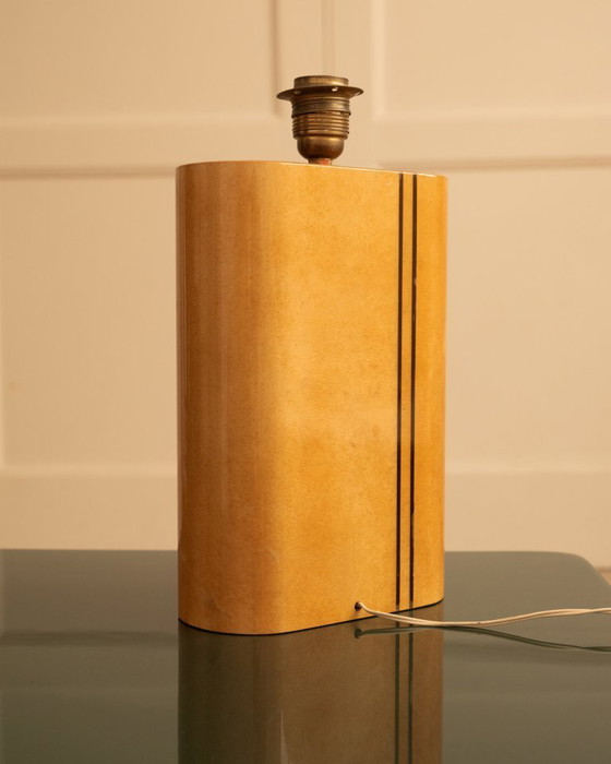 Image 1 of Parchment table lamp - Italy 1970s