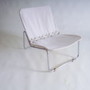 Vintage minimalistische lounge stoel