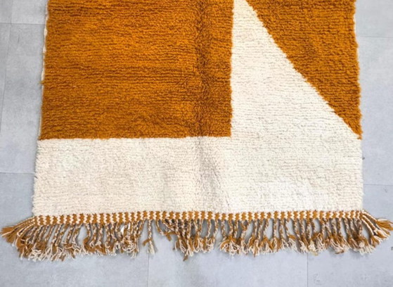 Tapis berbère marocain en laine naturelle 200 cm x 300 cm – Cotton (photo 6 of 8)