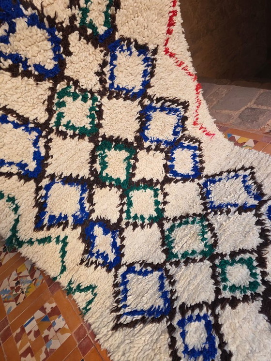 Image 1 of Klein vintage Ben Ourain-kleed 173 x 97 cm