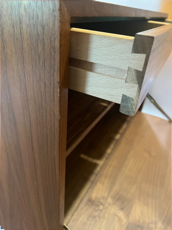 Image 1 of Danish Modern Garderoben-Kombination mit Cadovius Schuhschrank, geometrischer Wandgarderobe & massivem Teakspiegel