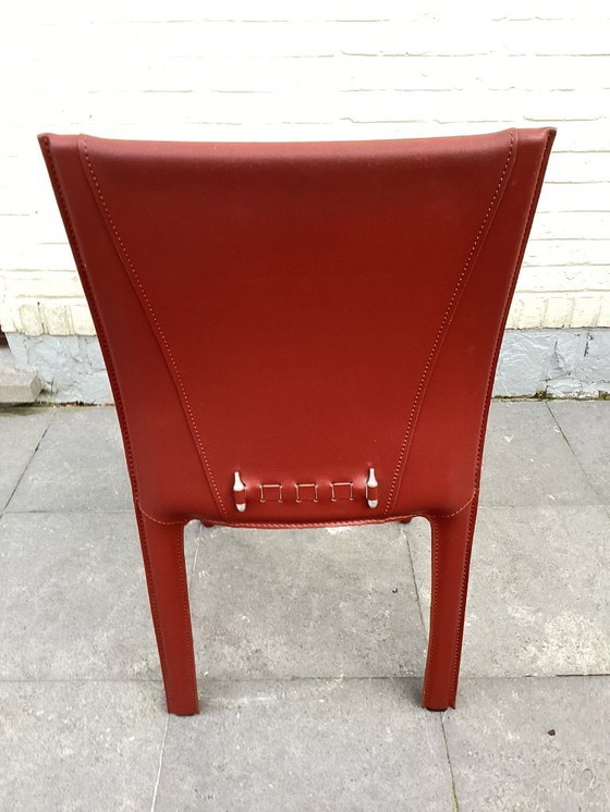 Image 1 of 4 sedie in pelle arper texa Querido10 Bordeaux