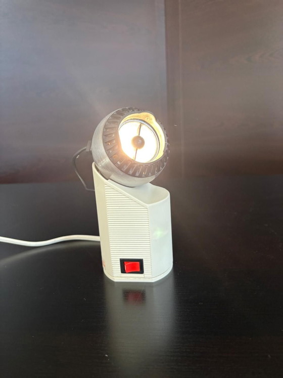 Minispot 41401 Eyeball Magnetische Schreibtischlampe von Osram, 1980, Tischlampen, Metall, Kunststoff, Creme (Foto 2 von 9)