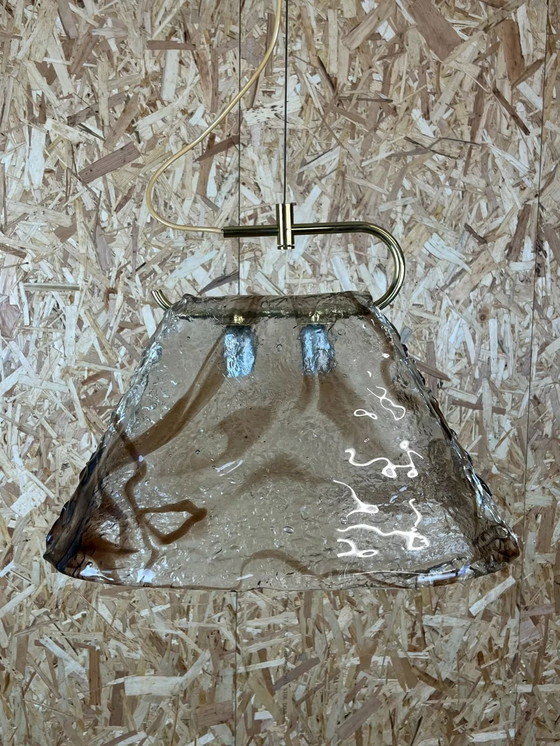 Image 1 of Lampada anni 60-70 Lampada da soffitto in vetro di Murano anni 60