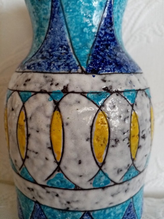 Image 1 of Italian ceramic vase Fratelli Fanciulacci 1960s (20.50cm) 