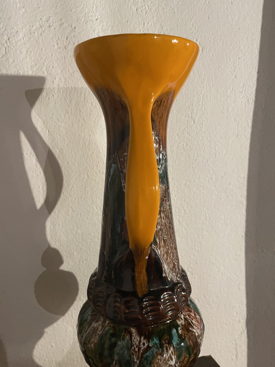Jarrón de cerámica XL con esmalte de goteo, Francia – Jarrones, Ceramic (photo 5 of 14)