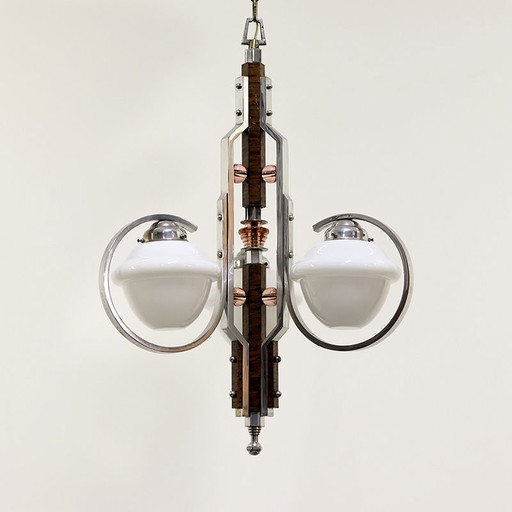 Art Deco Opaline Chandelier