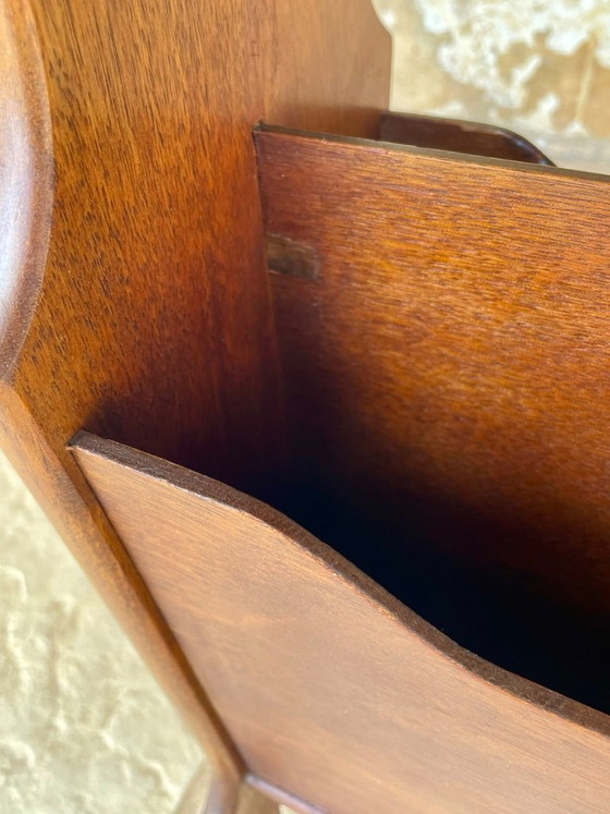 Tavolino laterale vintage di metà secolo con portariviste, anni '60 – Tavolini, Wood (photo 10 of 24)