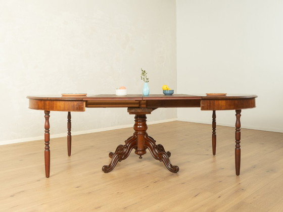 Antieke uitschuifbare tafel met kolomvoet – Eettafels, Hout (photo 8 of 19)