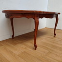 Table de salle à manger de style campagnard vintage, table extensible