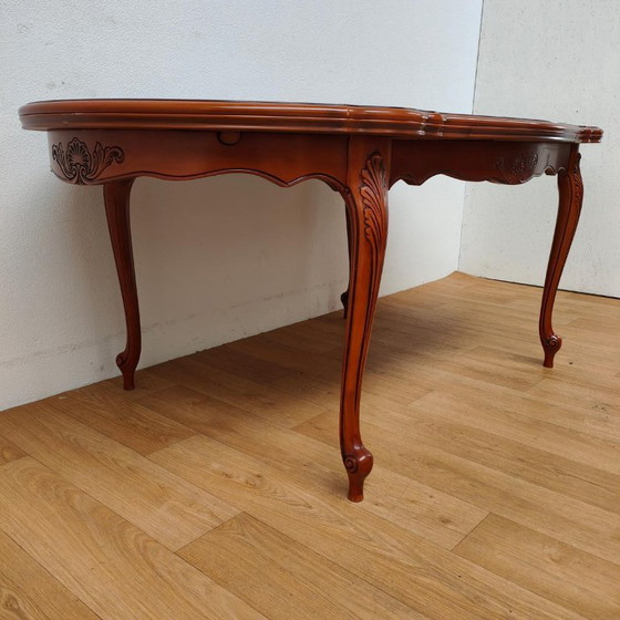 Vintage Country Dining Table Dining Room Table Extendable Table – Wood (photo 4 of 22)