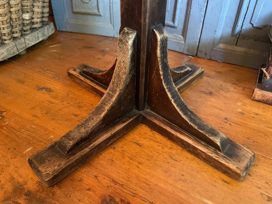 Image 1 of Factory Stool Chair Side Table French 1920s-30s